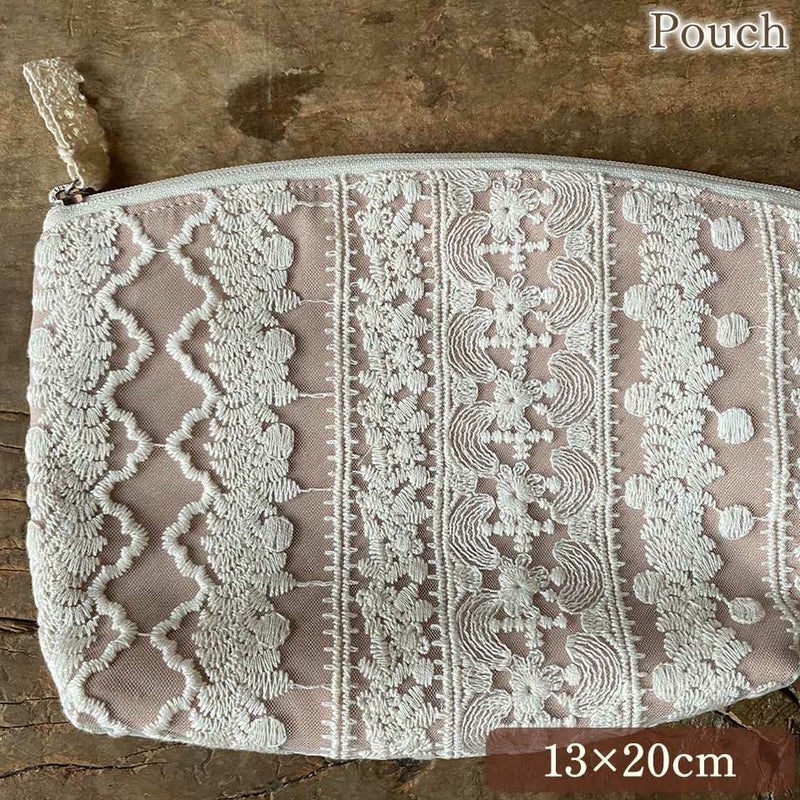 ポーチ ポーチ 化粧ポーチ 旅行用 レース 画像1サムネイル