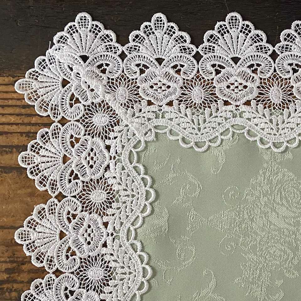 テーブルセンター 長方形 テーブルリネン 敷物 レース 画像2