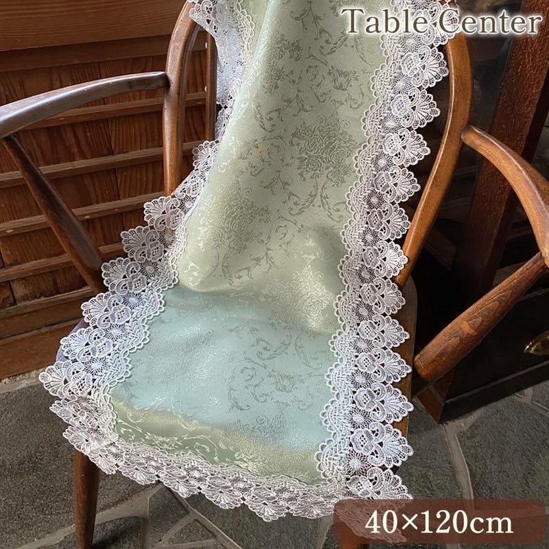 テーブルセンター 長方形 テーブルリネン 敷物 レース 画像1サムネイル