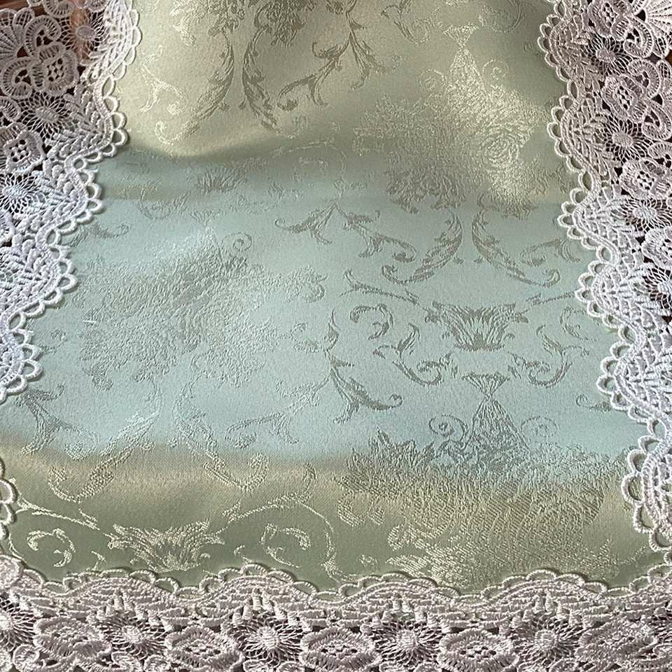 テーブルセンター 長方形 テーブルリネン 敷物 レース 画像3