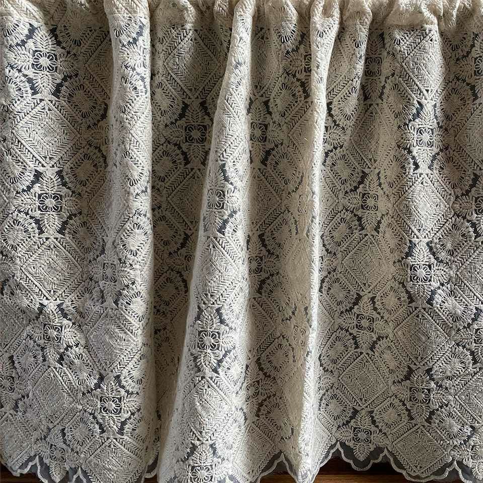 カフェカーテン カーテン 窓用 小窓 目隠し レース 画像4