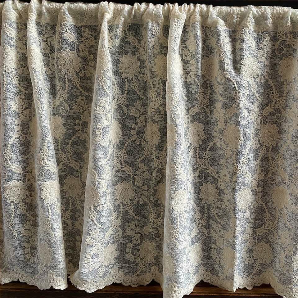 カフェカーテン カーテン 窓用 小窓 目隠し レース 画像4