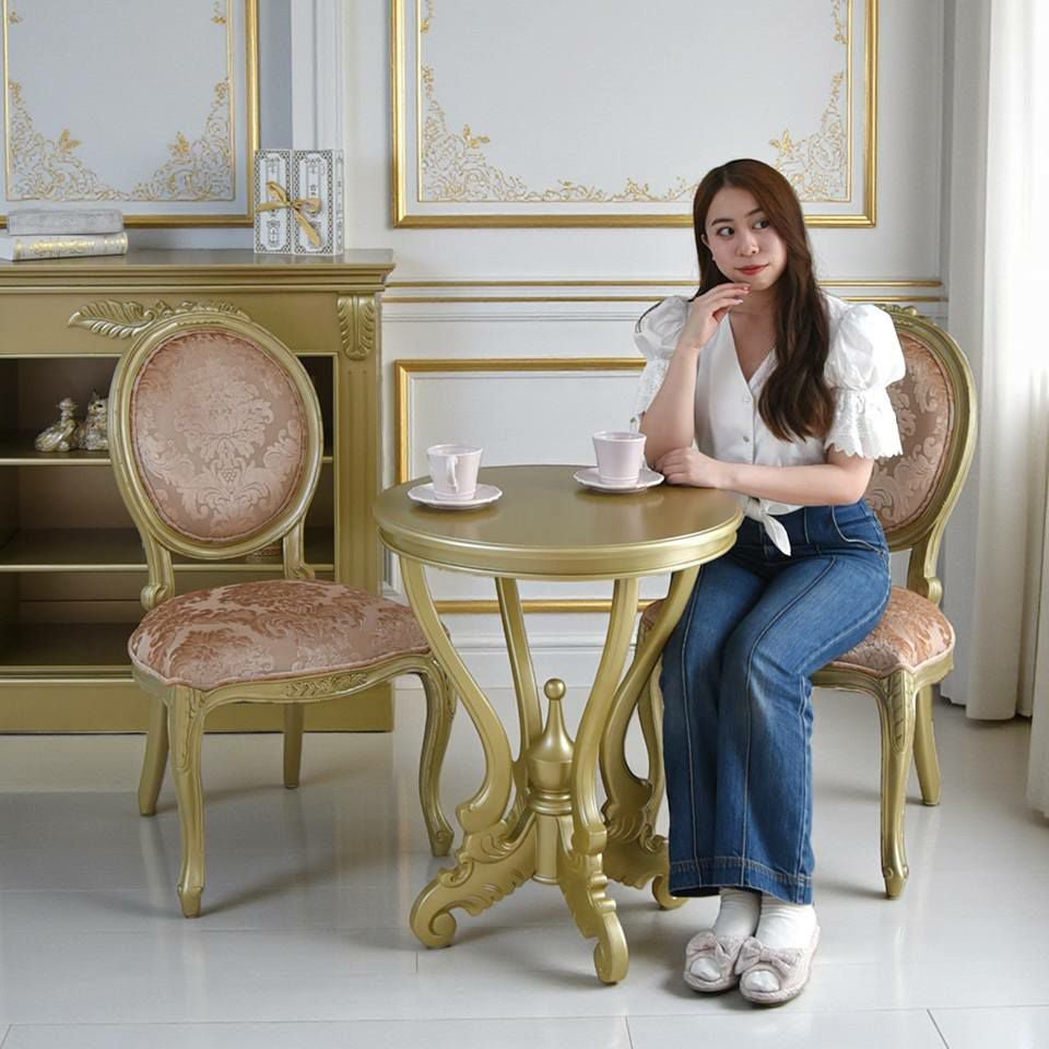 ヴェルサイユ ロワイヤル ゴールド ダイニングチェア 画像4