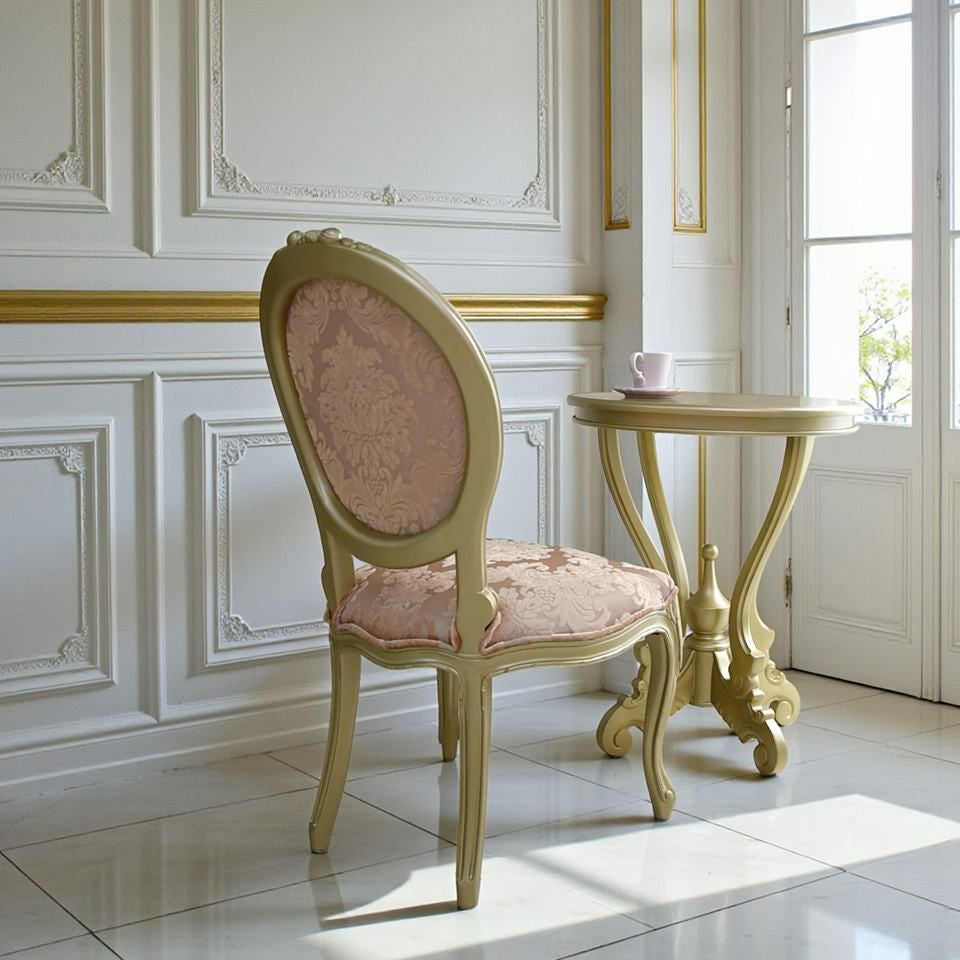 ヴェルサイユ ロワイヤル ゴールド ダイニングチェア 画像10