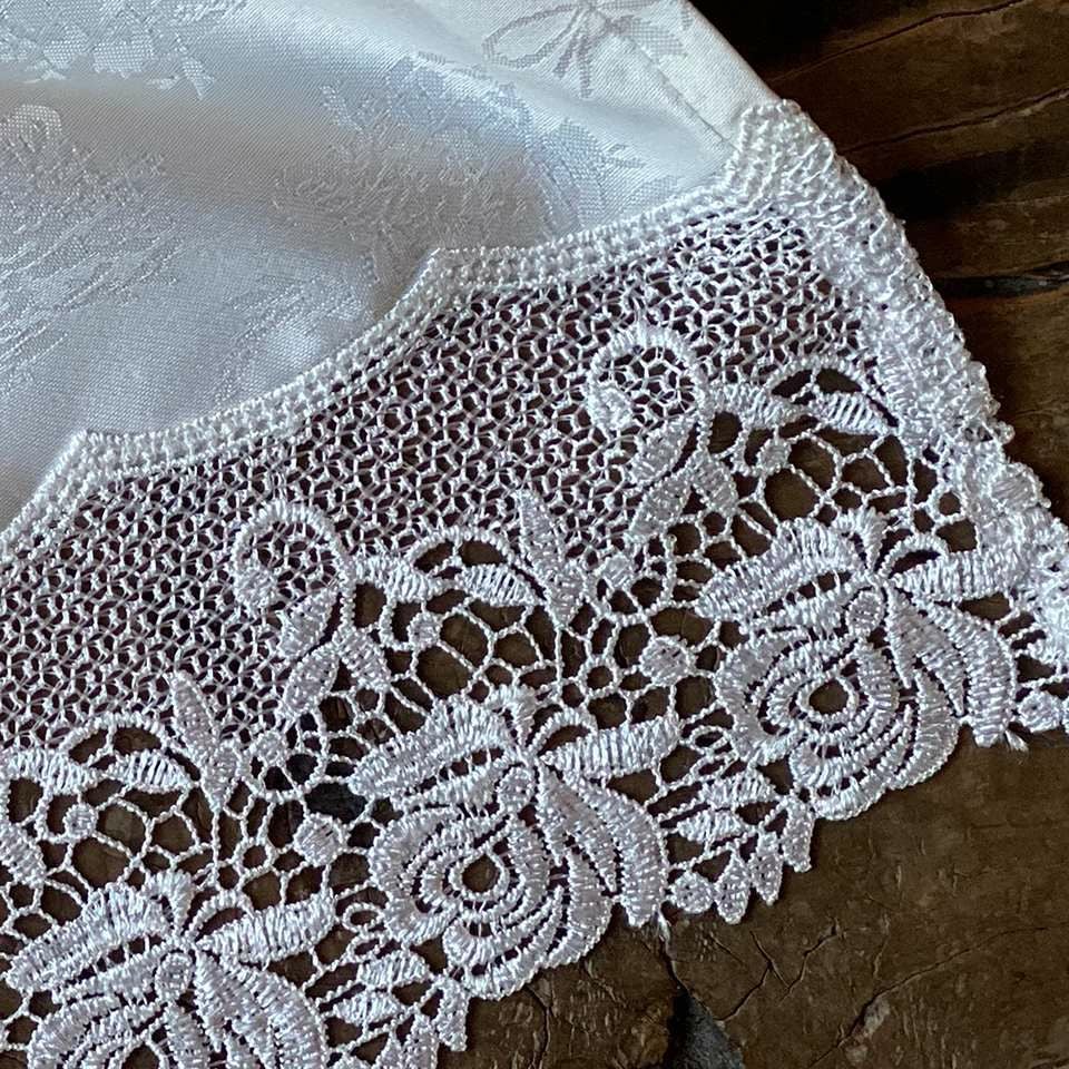 カフェカーテン カーテン 小窓用 ファブリック レース 刺繍 インテリア雑貨 画像3