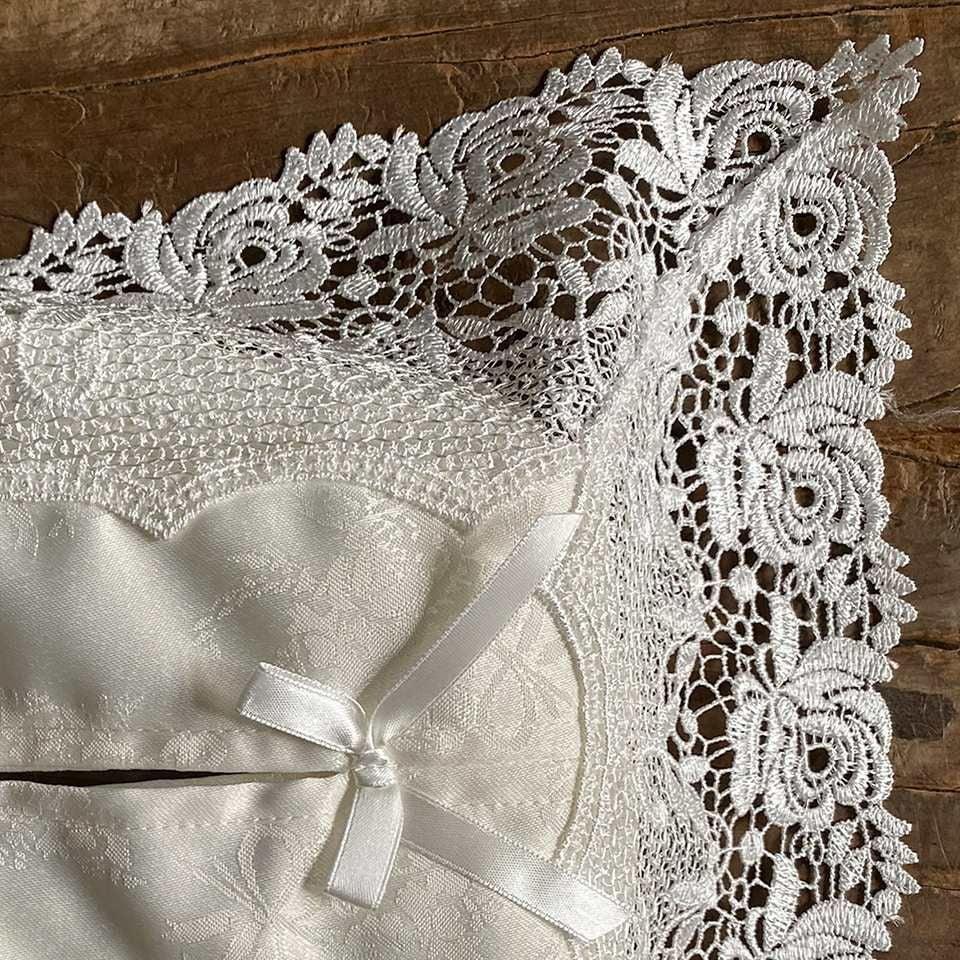 ティッシュボックスカバーのみ レース 刺繍 ファブリック インテリア雑貨 画像2