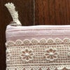ミニティッシュケース＆ポーチ ピンク ファブリック レース 刺繍 インテリア雑貨 画像2