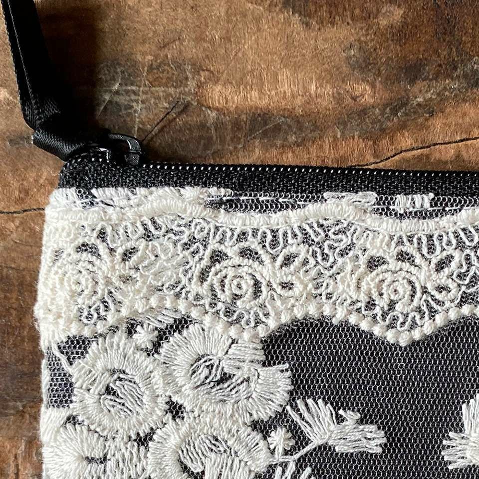 ミニティッシュケース＆ポーチ レース 刺繍 ファッション雑貨 画像3