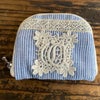 アクセサリーポーチ 化粧ポーチ ファブリック レース 刺繍 ファッション雑貨 画像4