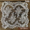 ドイリー 正方形 花瓶敷 ファブリック レース 刺繍 インテリア雑貨 画像1サムネイル