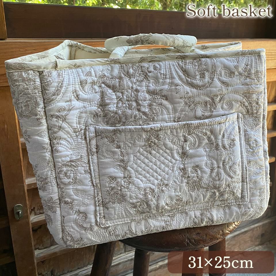 フィナベージュキルト クッションカバー 45×45cm ｜ロココ調輸入家具