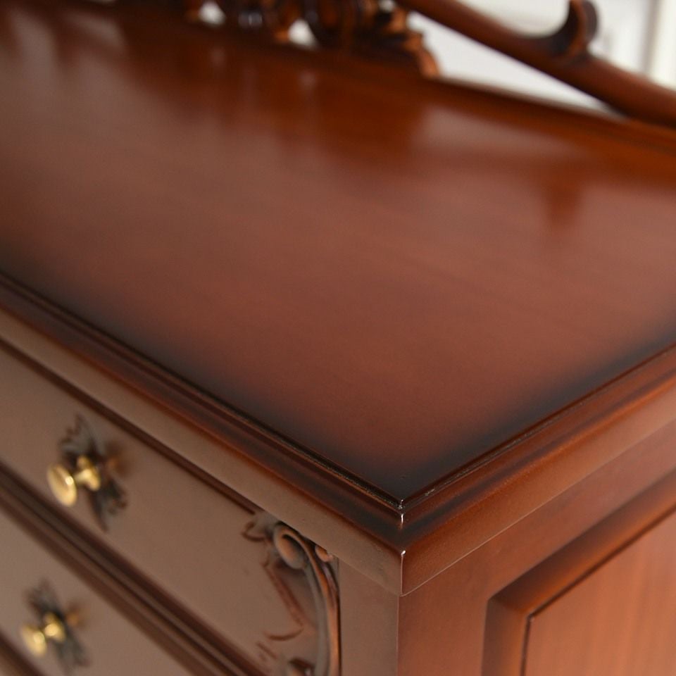 アンティーク調 パルマ マホガニー ワイド チェスト 画像10