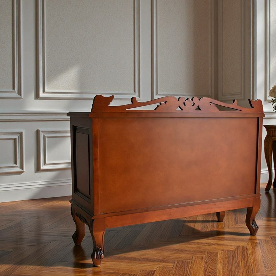 アンティーク調 パルマ マホガニー ワイド チェスト 画像14