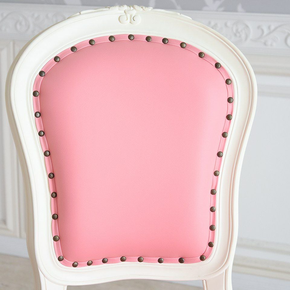 ロココ調 アントワネット ダイニングチェア ピンク 猫脚 画像6