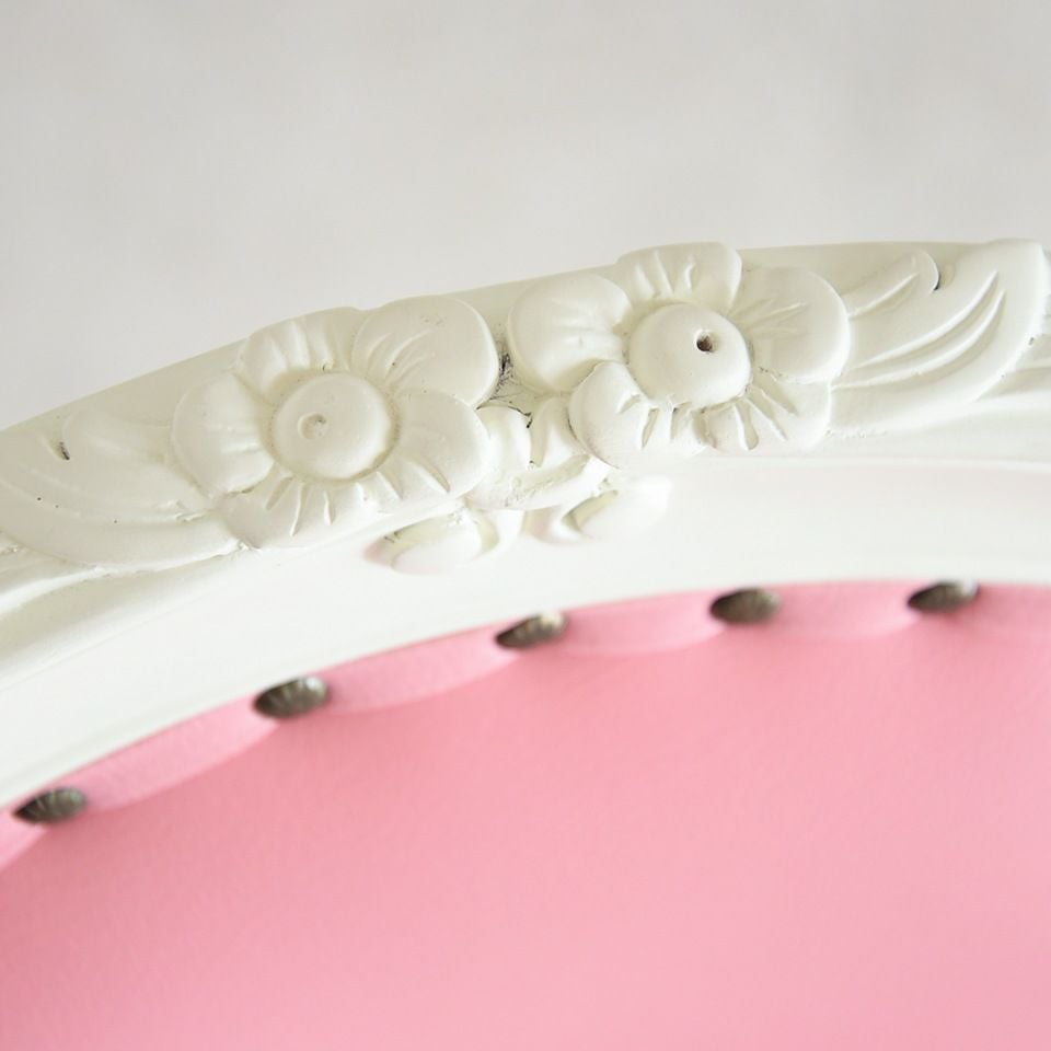 ロココ調 アントワネット ダイニングチェア ピンク 猫脚 画像8