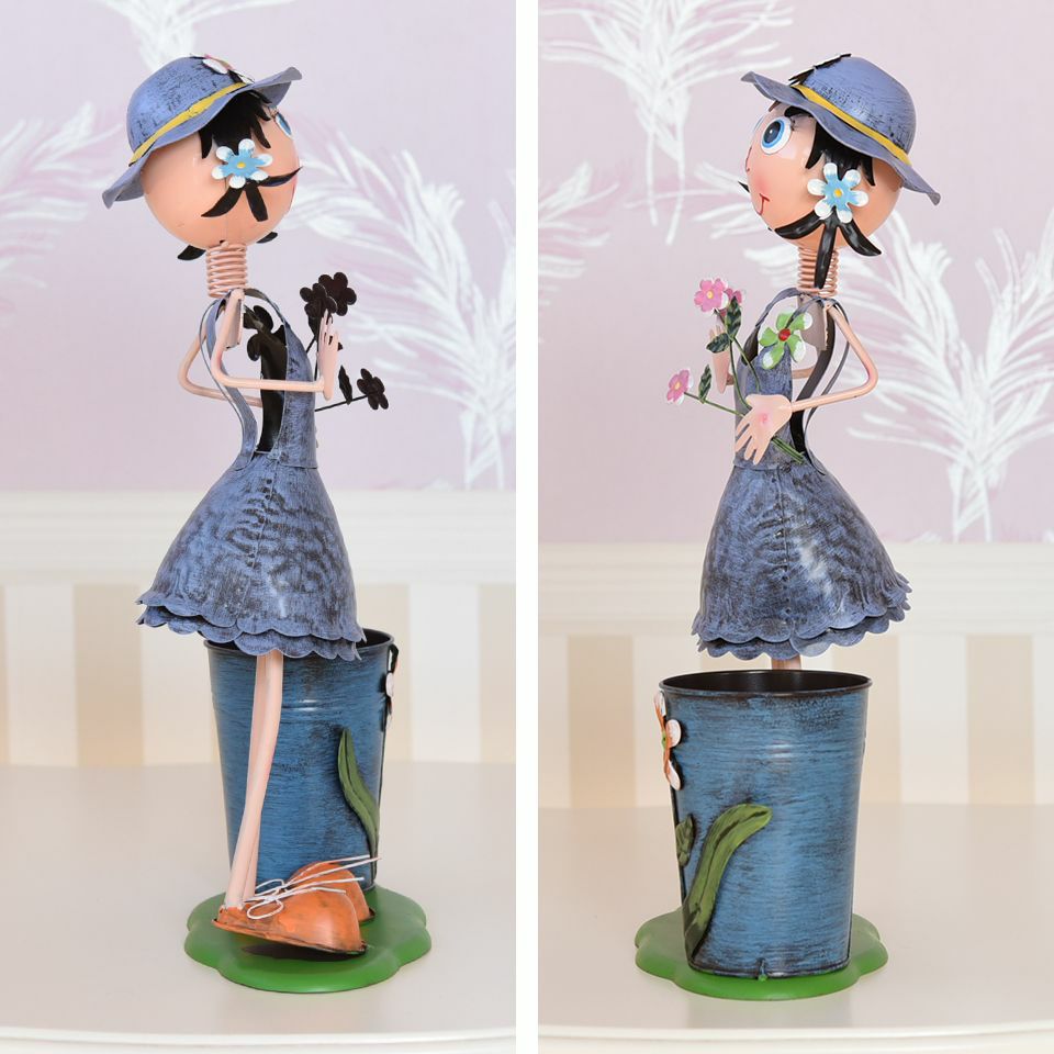 ヨーロピアン ガーデニング オブジェ 花便りの少女 画像5