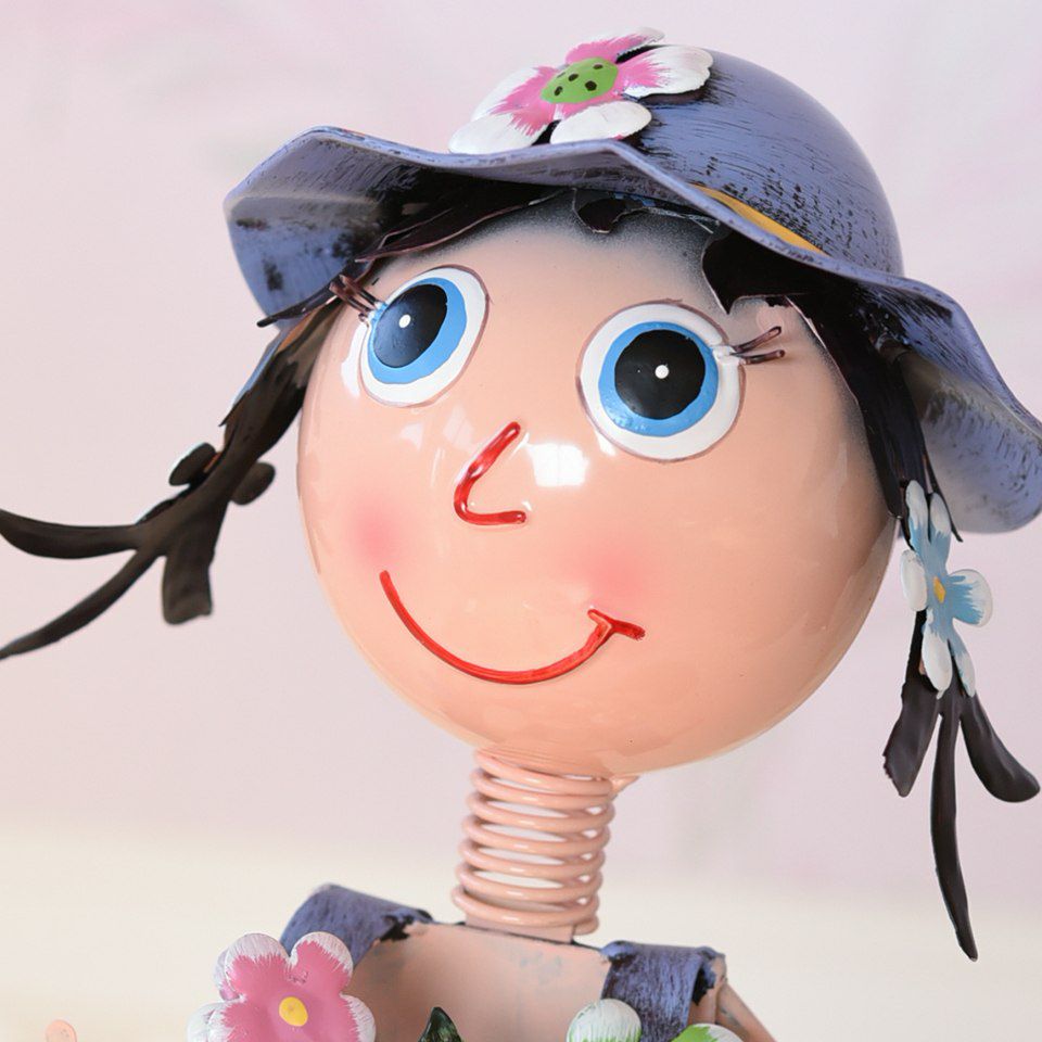 ヨーロピアン ガーデニング オブジェ 花便りの少女 画像7