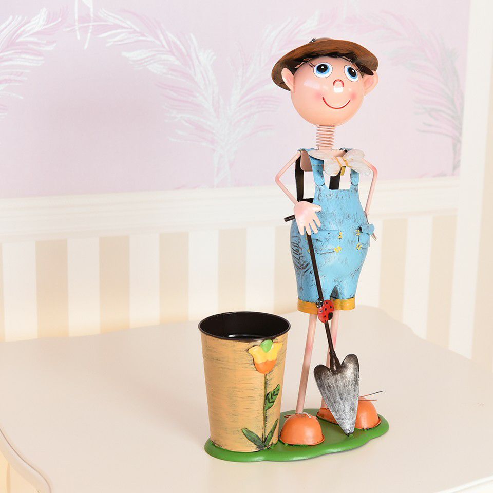 ヨーロピアン ガーデニング オブジェ 小さな庭師の少年 画像16