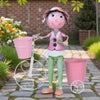 ヨーロピアン ガーデニング オブジェ 自転車の少女 画像2