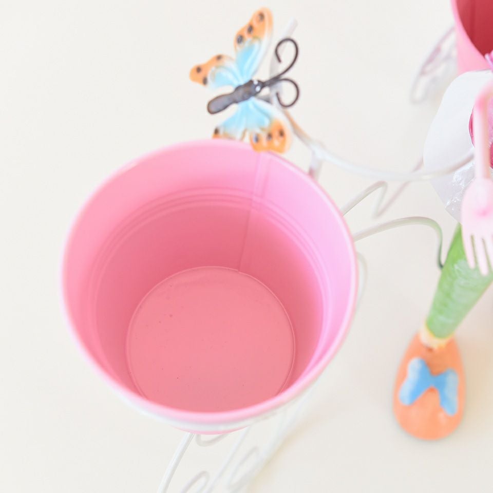 ヨーロピアン ガーデニング オブジェ 自転車の少女 画像11