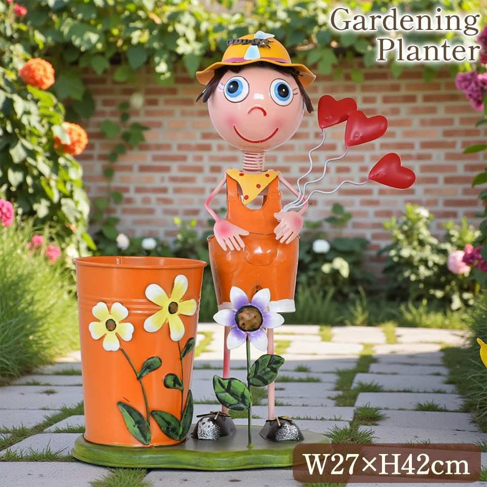 ヨーロピアン ガーデニング オブジェ ハートの少年 画像1サムネイル