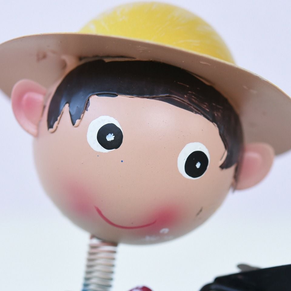 ヨーロピアン ガーデニング オブジェ ミニ 庭仕事の少年 画像8