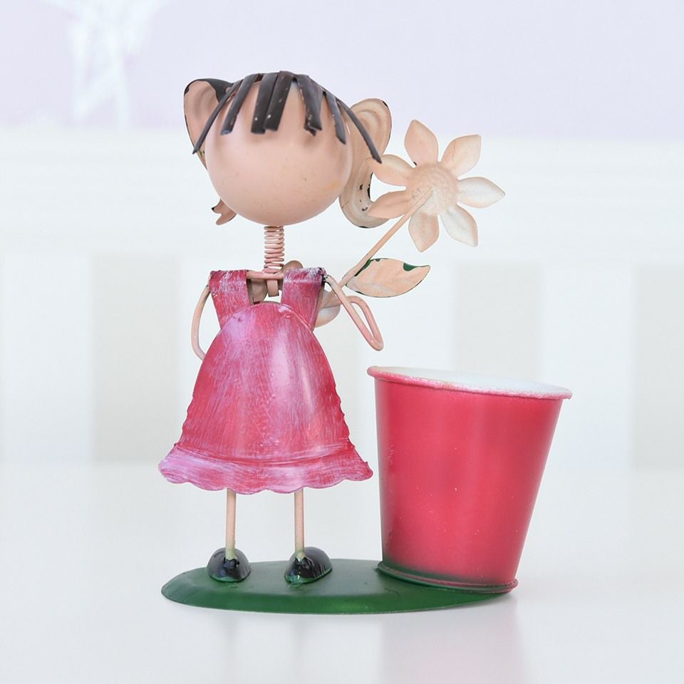 ヨーロピアン ガーデニング オブジェ ミニ ツインテール少女 画像7