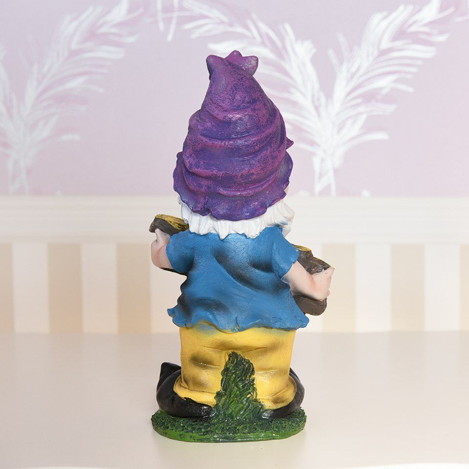 ガーデニング オブジェ ウェルカムドワーフ パープル 画像7