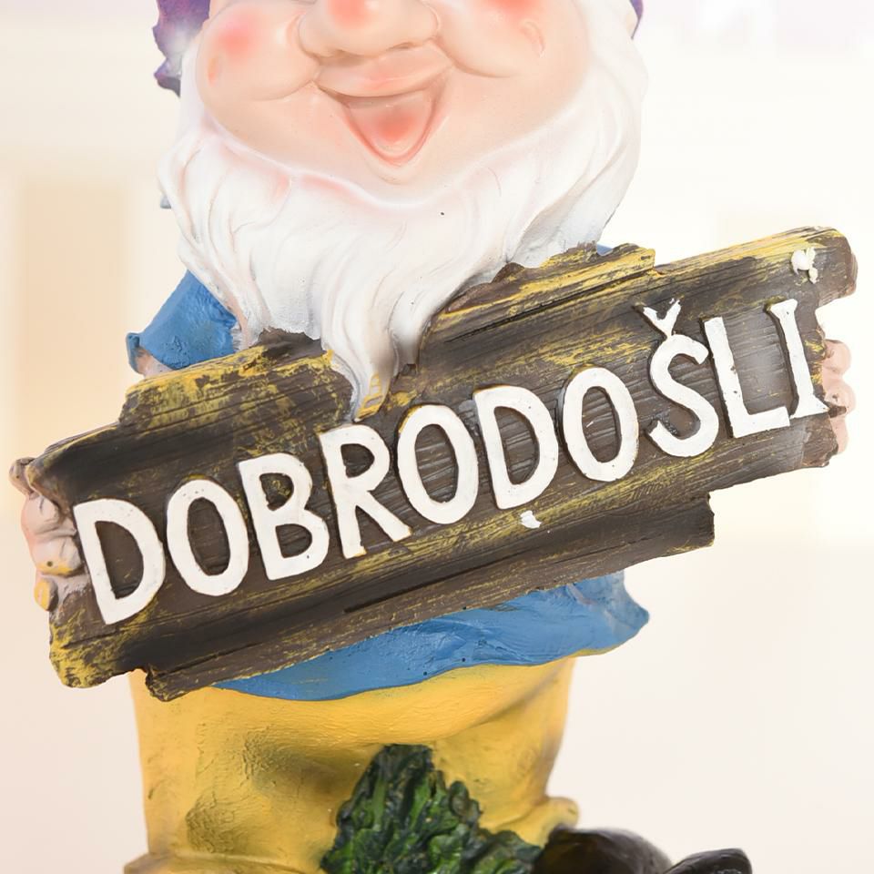 ガーデニング オブジェ ウェルカムドワーフ パープル 画像11