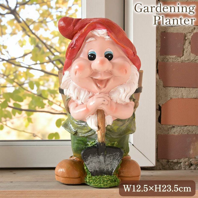 ガーデニング オブジェ ミニ 働き者のドワーフ 画像1サムネイル