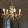 ロココ調 シャンデリア 5灯 ホワイト 画像4