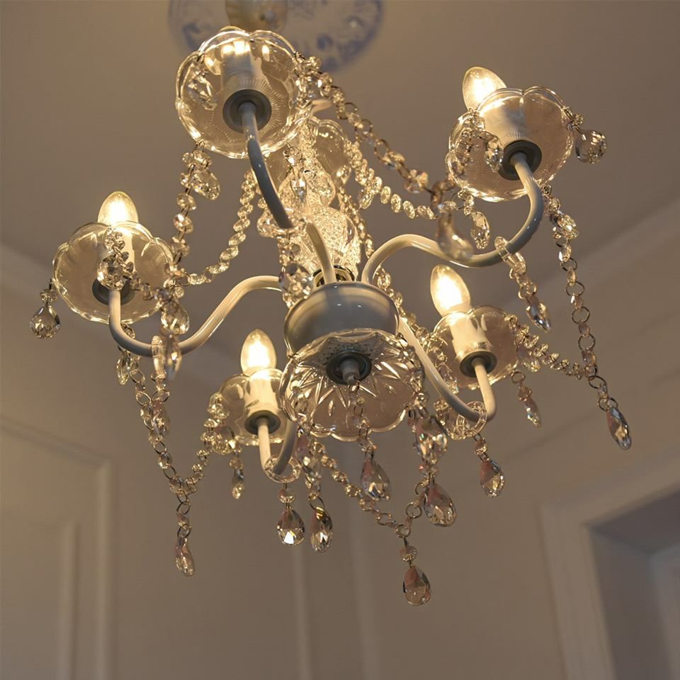 ロココ調 シャンデリア 5灯 ホワイト 画像5