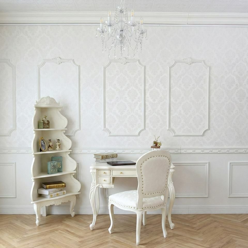 ロココ調 シャンデリア 5灯 ホワイト 画像10