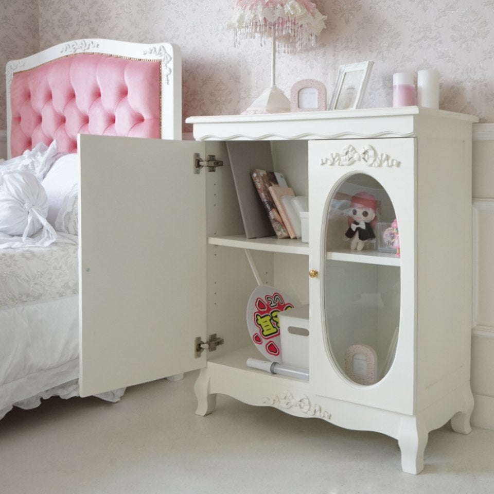 姫系ロココ調 ベッドルーム4点セット 白家具 ステラリボン 画像5