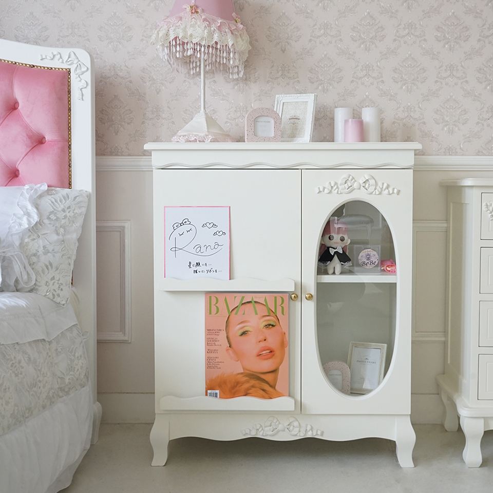 姫系ロココ調 ベッドルーム4点セット 白家具 ステラリボン 画像8