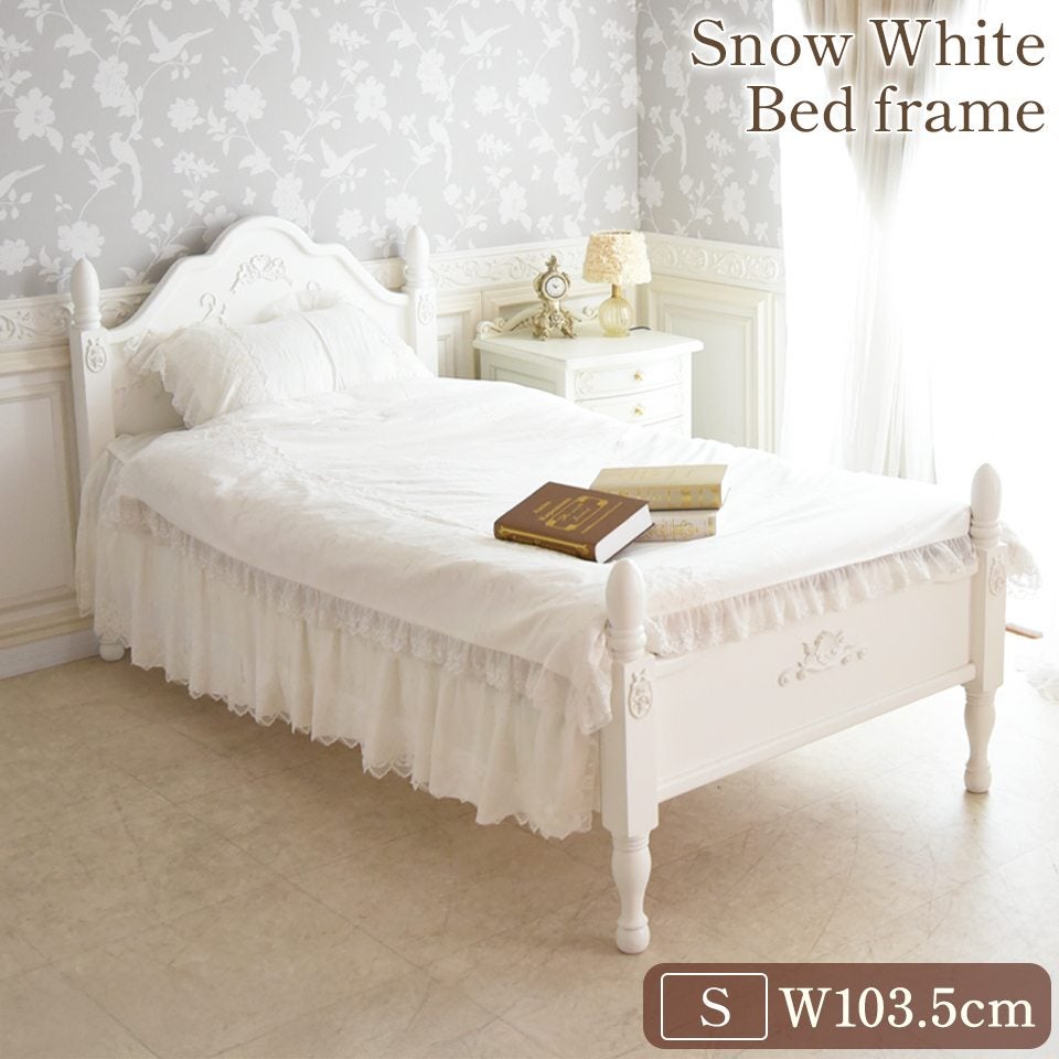 姫系ロココ調 ベッドルーム3点セット 白家具 スノーホワイト 画像7