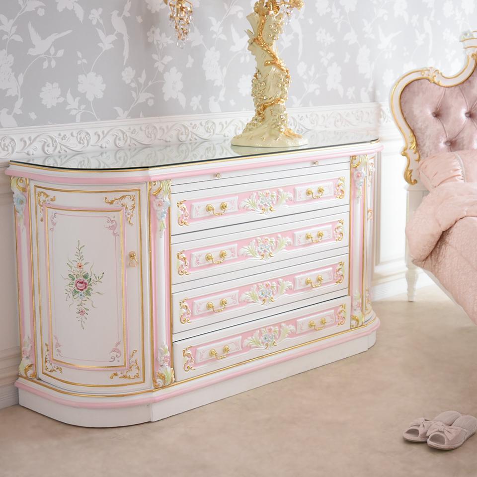 ロココ調 ROCOCOアントワネット ベッドルーム3点セット 画像8