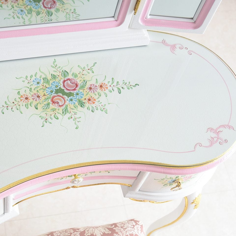 ロココ調 ROCOCOアントワネット ベッドルーム3点セット 画像9