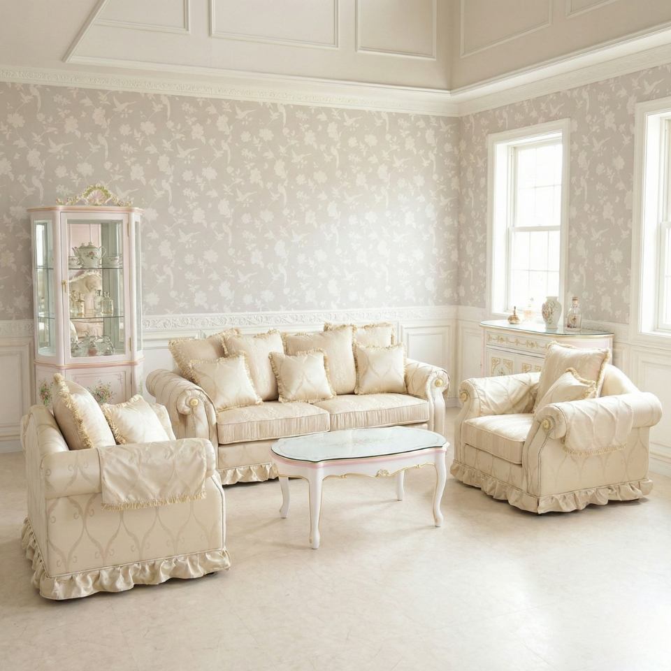 ロココ調 ROCOCOアントワネット 収納家具2点セット 画像13