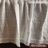 カフェカーテン カーテン オフホワイト レース チュールレース 刺繍 画像1サムネイル