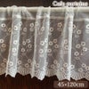 カフェカーテン カーテン オフホワイト レース チュールレース 刺繍 画像1サムネイル