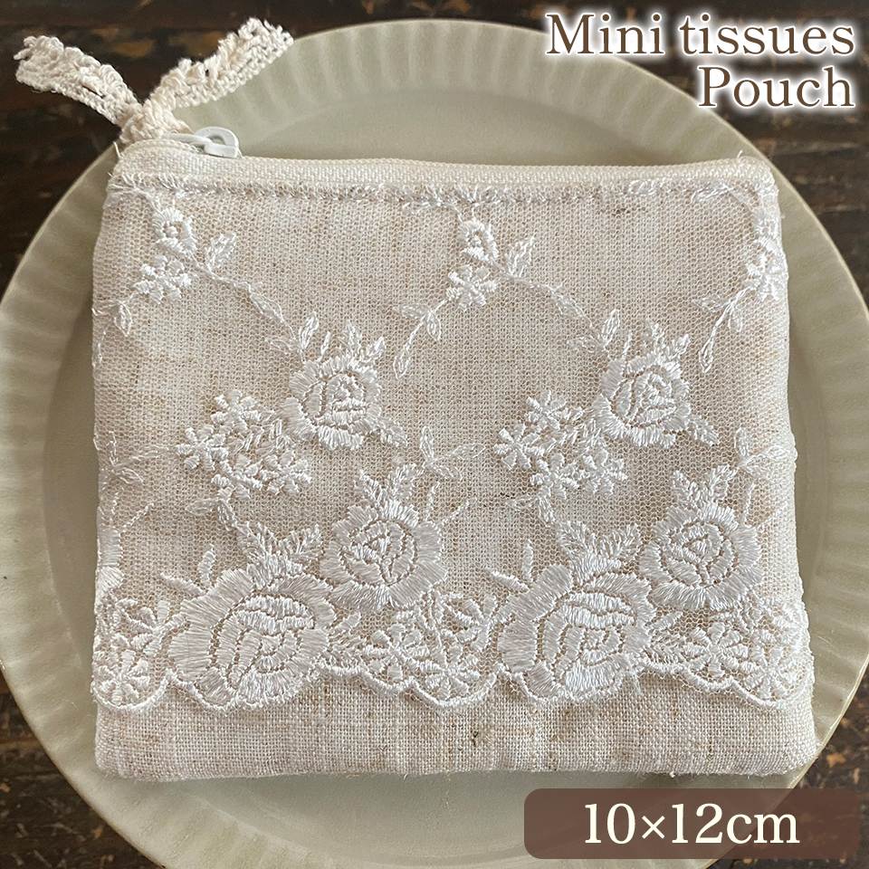 ミニティッシュ＆ポーチ レース cericarose セリカローズ 画像1サムネイル