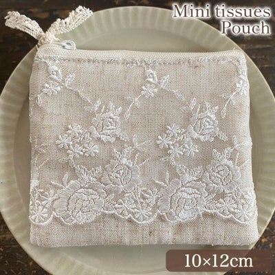 ミニティッシュ＆ポーチ レース cericarose セリカローズ 画像1サムネイル