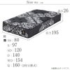 ザ グランツ ダイヤモンド マットレス セミシングル 画像7サイズ詳細
