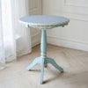 ブルーグリーンのラウンドカフェテーブル 直径65cm 画像3