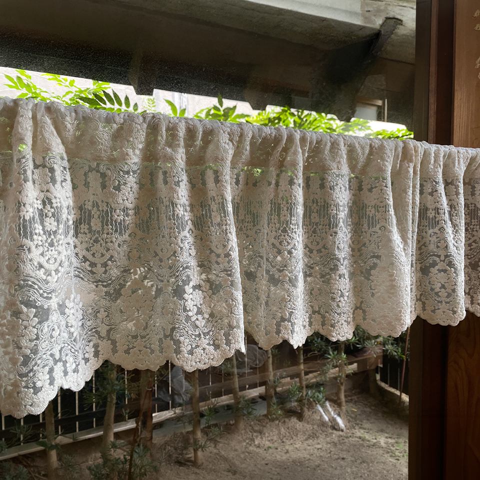 レース カフェカーテン 30×120cm 画像4