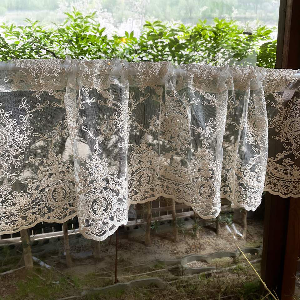 レース カフェカーテン 30×120cm 画像4