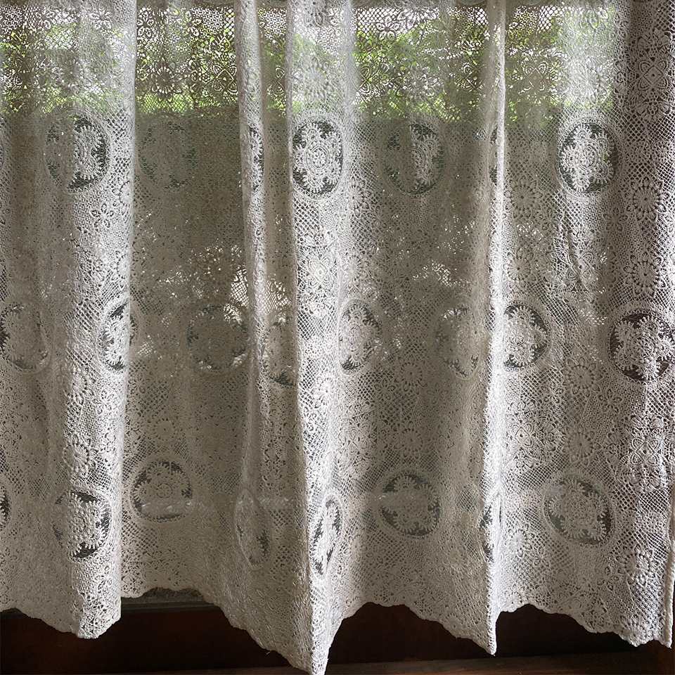 レース カフェカーテン 90×120cm 画像4