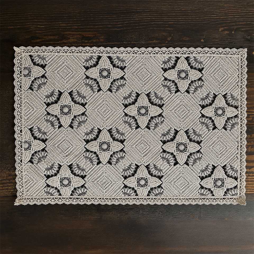 フロコンドネージュ テーブルセンター 30×45cm 画像5